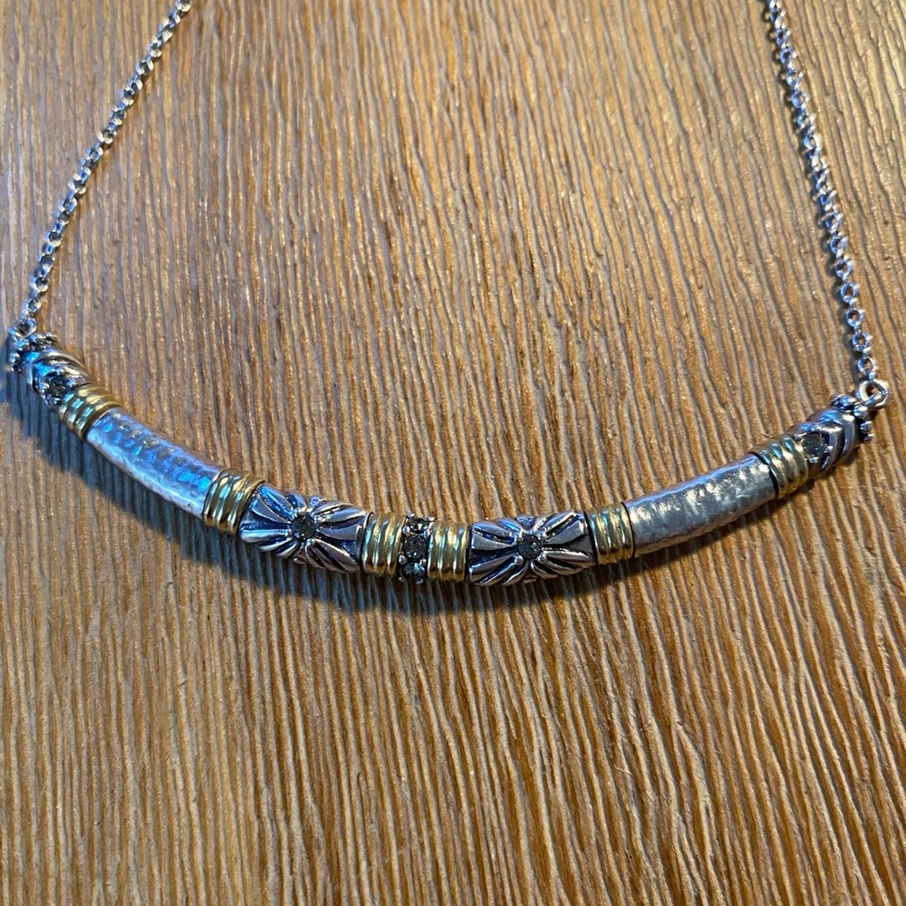Silpada Sterling Silver and Brass Accents Necklace - Picture 3 of 3